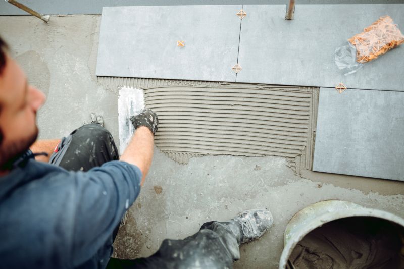Porch Tile Installation